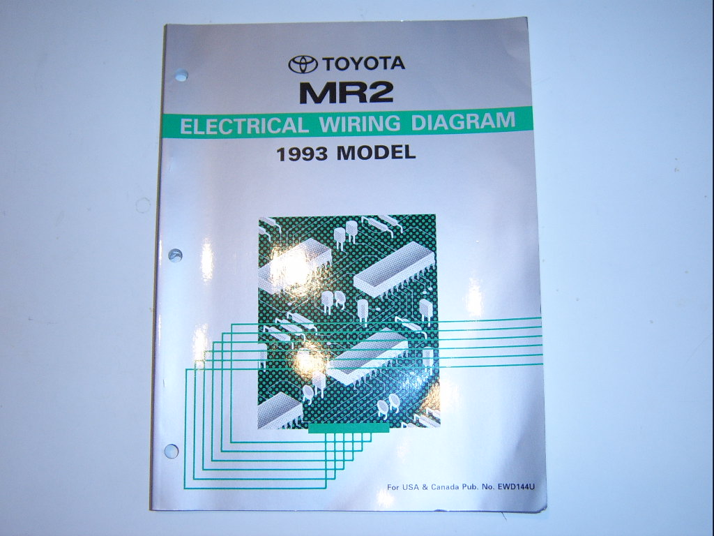 1993 Toyota MR2 Electrical Wiring Diagram Manual